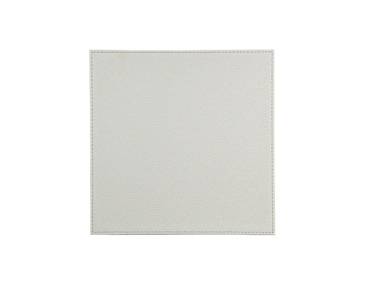 DENBY NATURAL FAUX LEATHER COASTER X 4