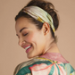 Delicate Tropics Elasticated Headband - Sage