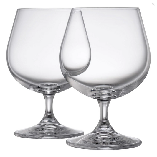 Elegance Small Brandy/ Irish Cream Liqueur Pair