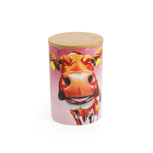 Eoin O'Connor Cow Storage Jar - Pretty In Pink
