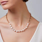 Freshwater Pearl & Paperclip Chain Necklace, Gold