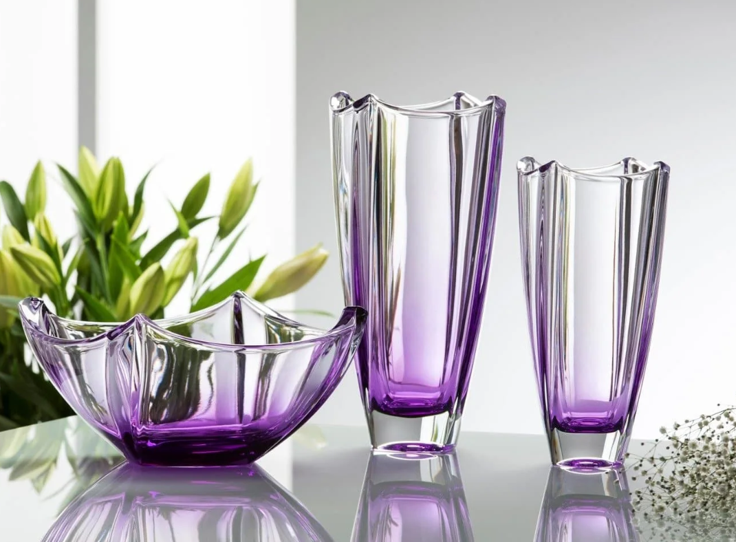 Galway Crystal Amethyst Dune 10 Square Vase – Cois na hAbhann