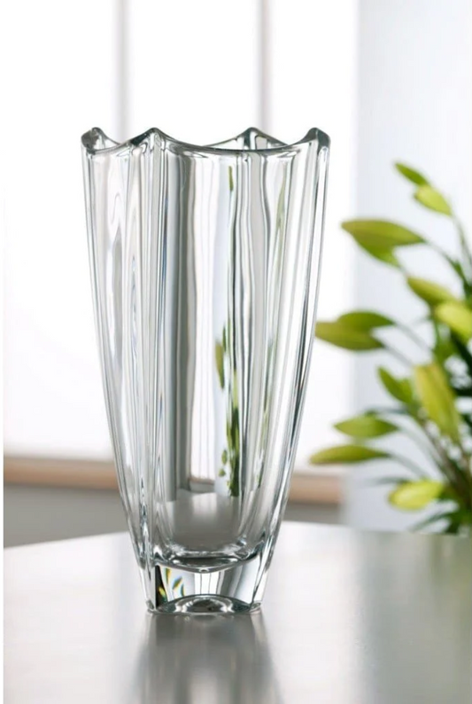 Galway Crystal Dune 12" Square Vase