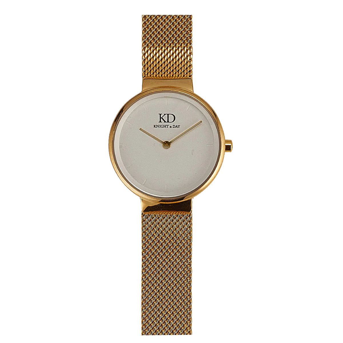 Gold Mesh Band Watch