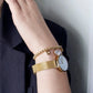 Gold Mesh Band Watch