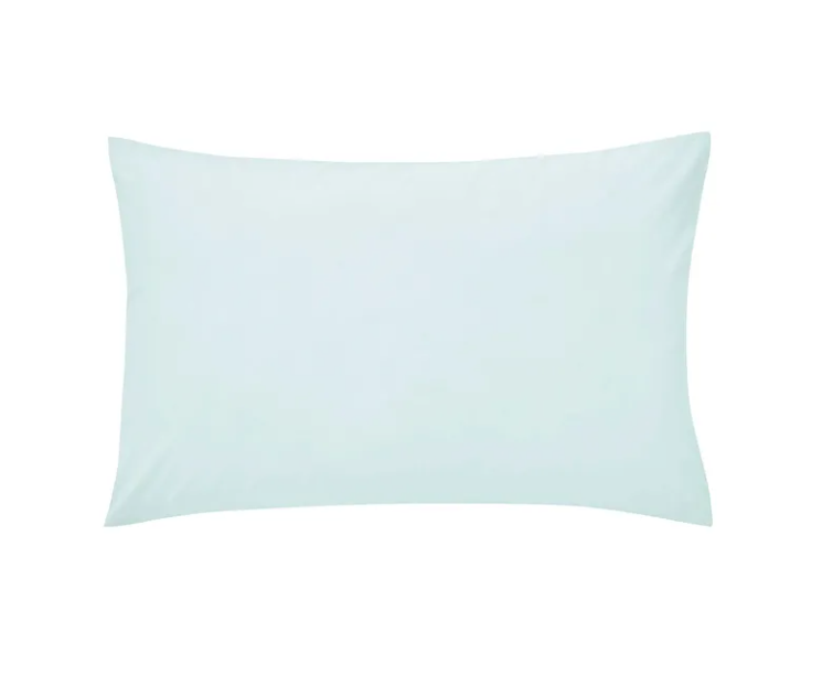 HELENA SPRINGFIELD PLAIN DYED PILLOW CASE H/WIFE DUCK EGG