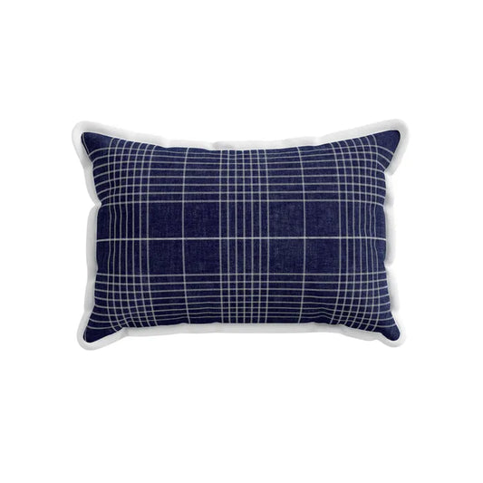 Helena Springfield Hamptons Check Cushion 50X30Cm Navy