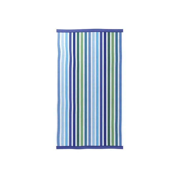 Helena Springfield Multi Stripe Towels Blue/Green