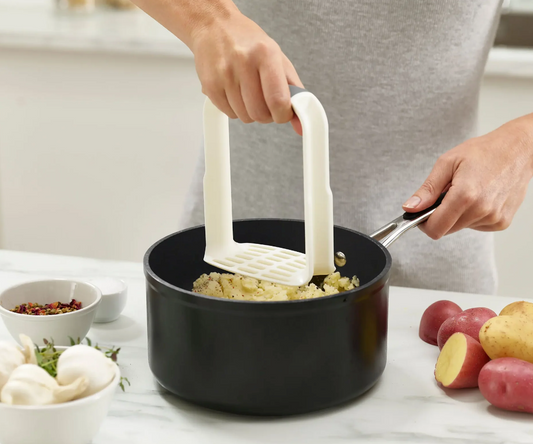 JOSEPH JOSEPH EASY MASH POTATO MASHER WHITE