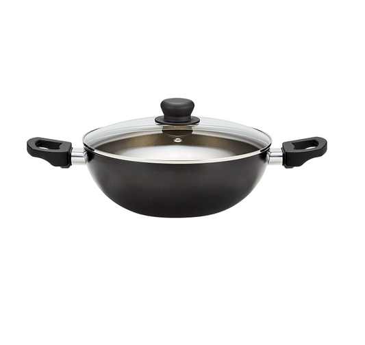 Judge Essentials Radiant, 26cm Stir Fry / Wok, Non-Stick, Black