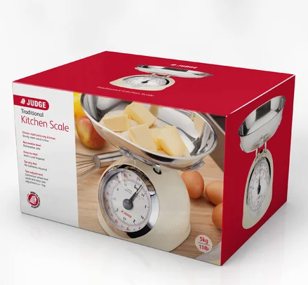 Judge Kitchen, 5.0kg Traditional Scale, Cream