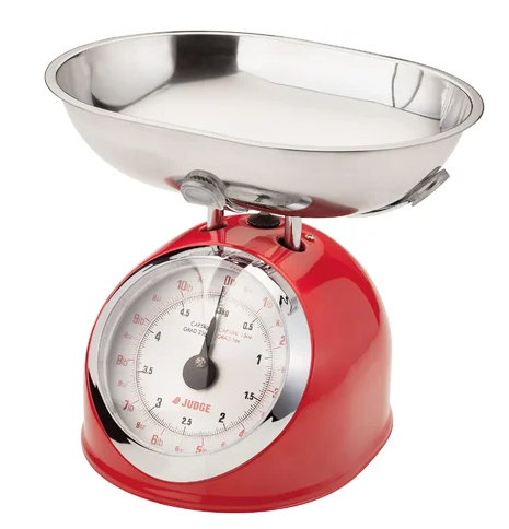 Judge Kitchen 5.0kg Traditional Scale Red