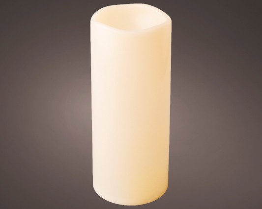LED candle plastic steady BO outdoor H30cm D12cm