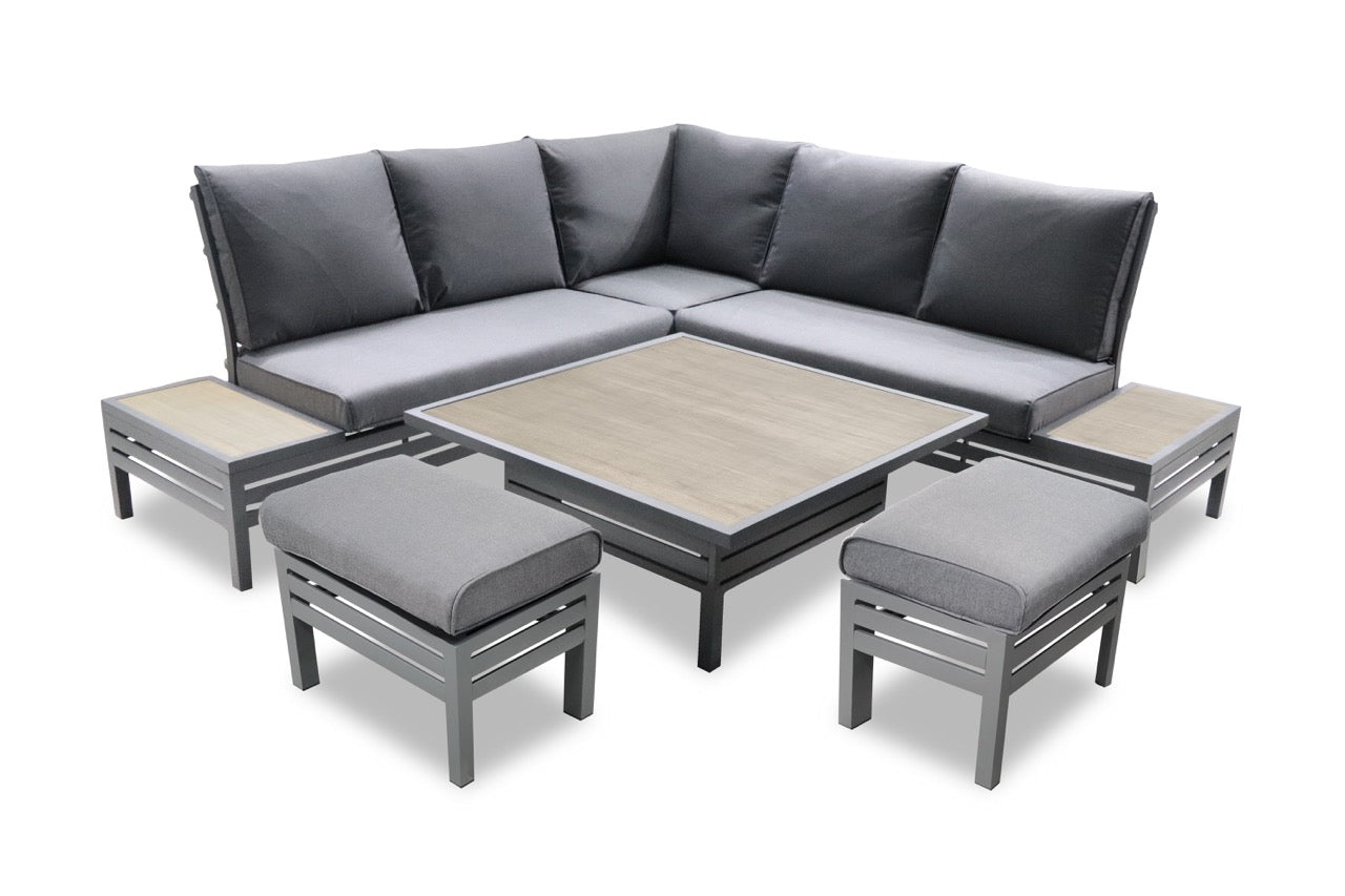 Monza Modular Dining Set with Adjustable Table