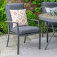 Monza 4 Seat Set with Highback Armchairs and 2.5m Parasol
