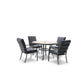 Monza 4 Seat Set with Highback Armchairs and 2.5m Parasol