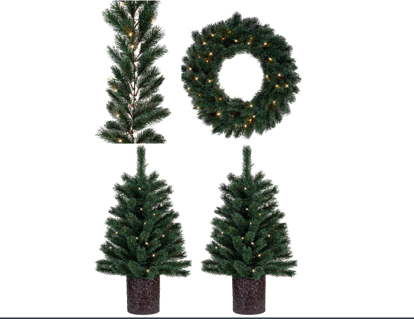 Malmo Set of 4 Outdoor Christmas Package