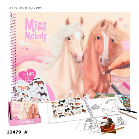 Miss Melody Horse Colouring Book
