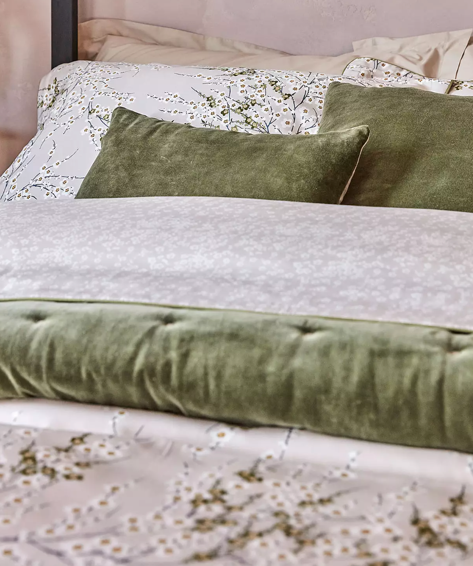 Morello Blossom Duvet Set Lime