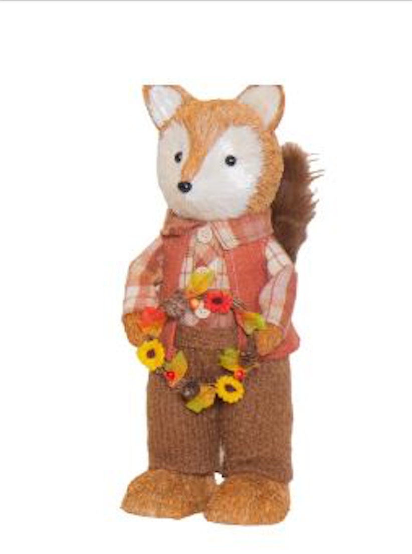 Mr Fox in Waist Coat, Wreath 35 x 15 cm