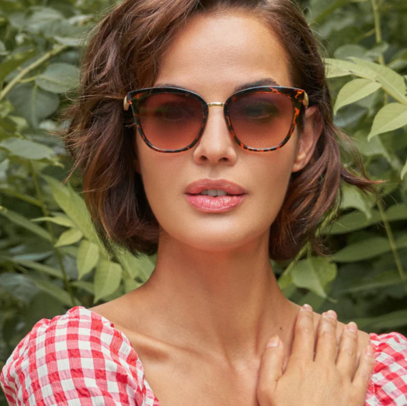 Natalia Luxe Sunglasses - Tortoiseshell/Glitter