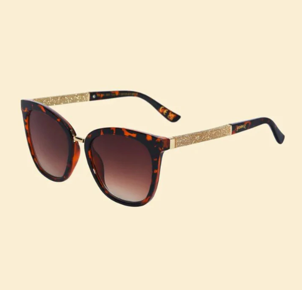 Natalia Luxe Sunglasses - Tortoiseshell/Glitter