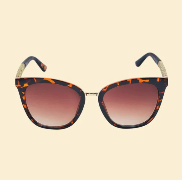 Natalia Luxe Sunglasses - Tortoiseshell/Glitter