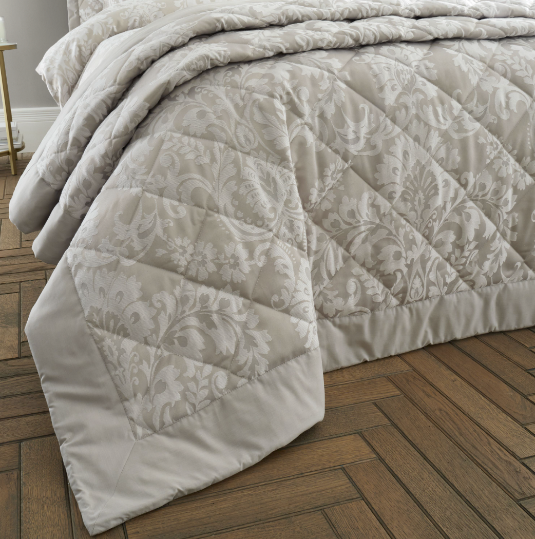 NATURAL CLASSIC DAMASK BEDSPREAD 220X230