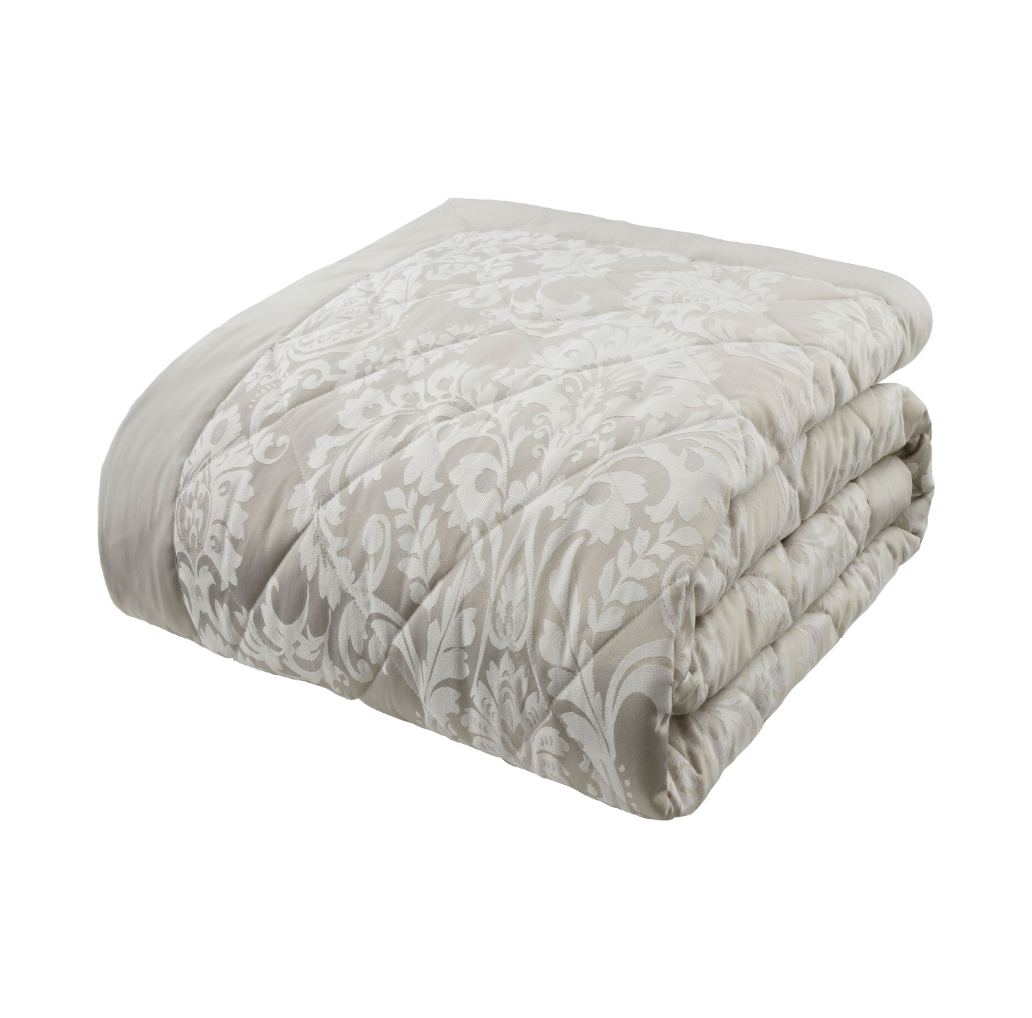 NATURAL CLASSIC DAMASK BEDSPREAD 220X230