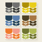 ORLA KIELY SET 6 PLACEMATS BLOCK FLOWER