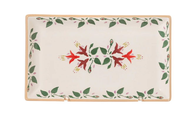 Plate Rect Med Fuchsia