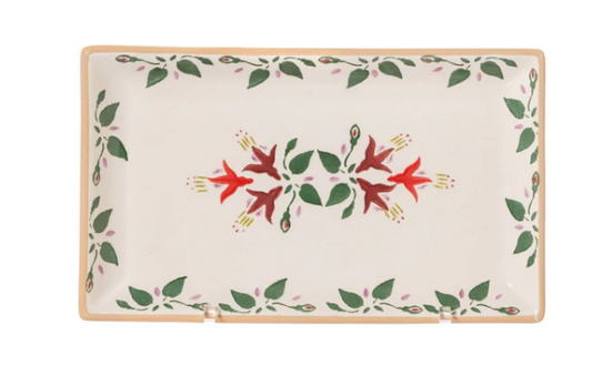 Plate Rect Med Fuchsia