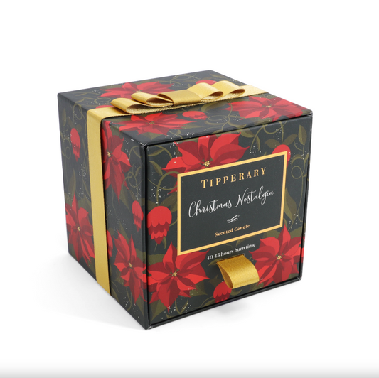 Poinsettia Tumbler Candle - Christmas Nostalgia