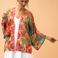 Powder Birds and Blooms Kimono Jacket - Sage