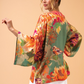 Powder Birds and Blooms Kimono Jacket - Sage