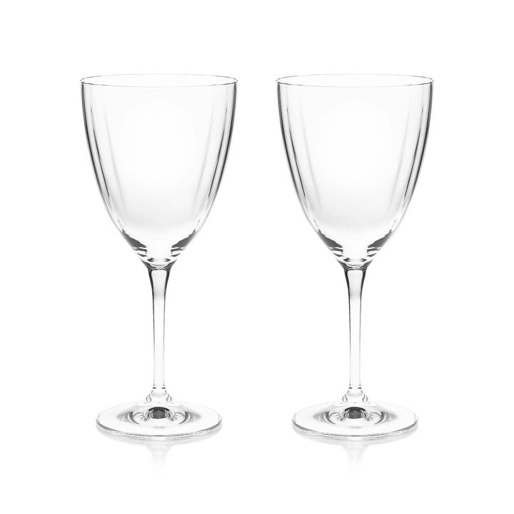 Tipperary Crystal Ripple S/2 Crystal Wine Glasses
