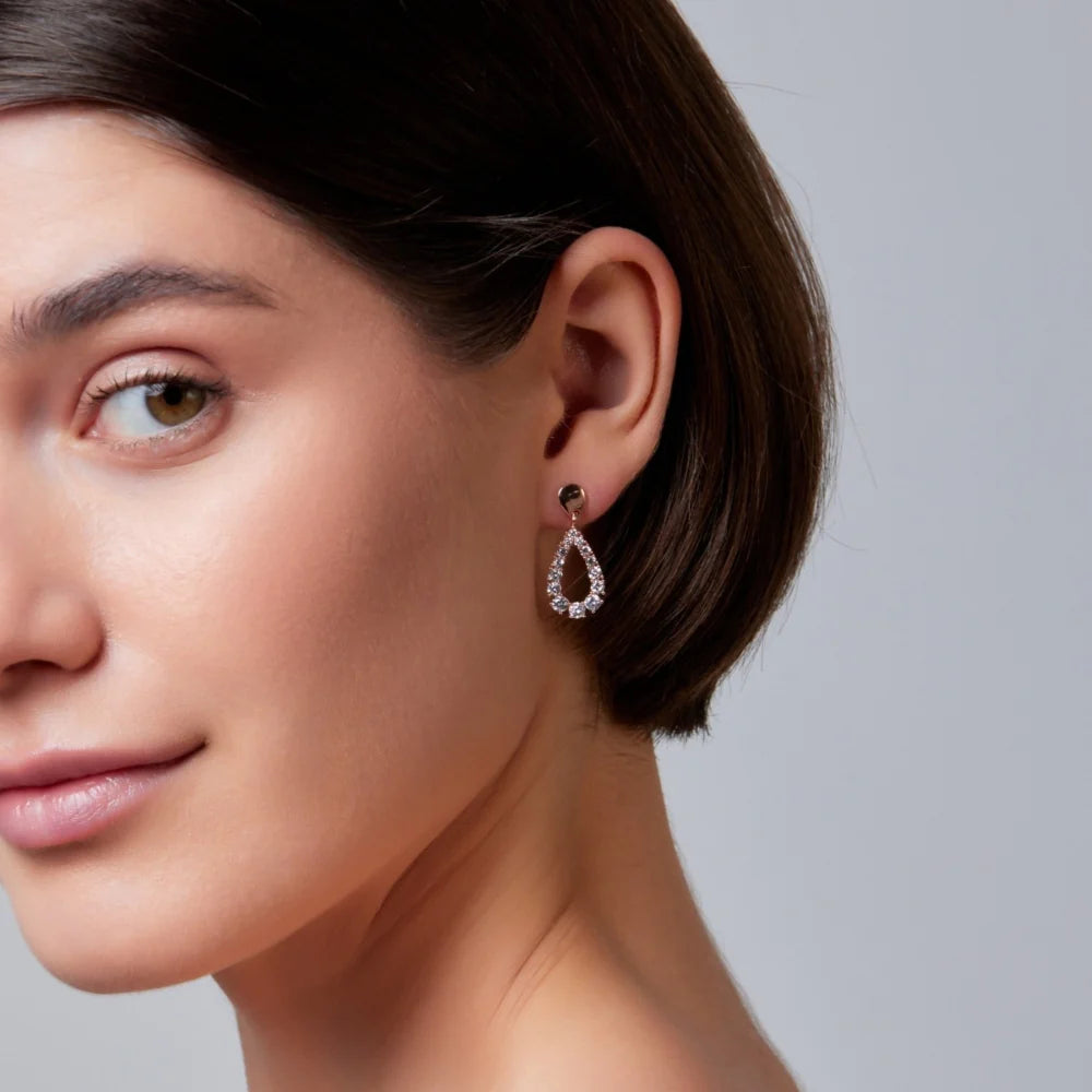 Rose Gold Teardrop Earrings