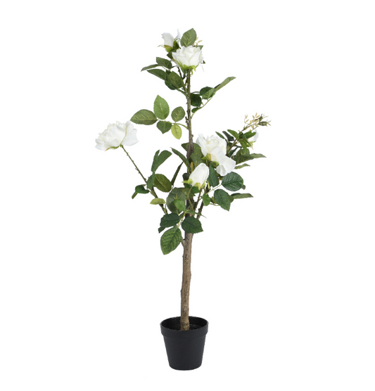Rose tree in pot polyester H90cm D38cm