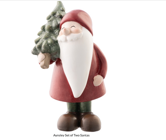 SET OF TWO SANTAS