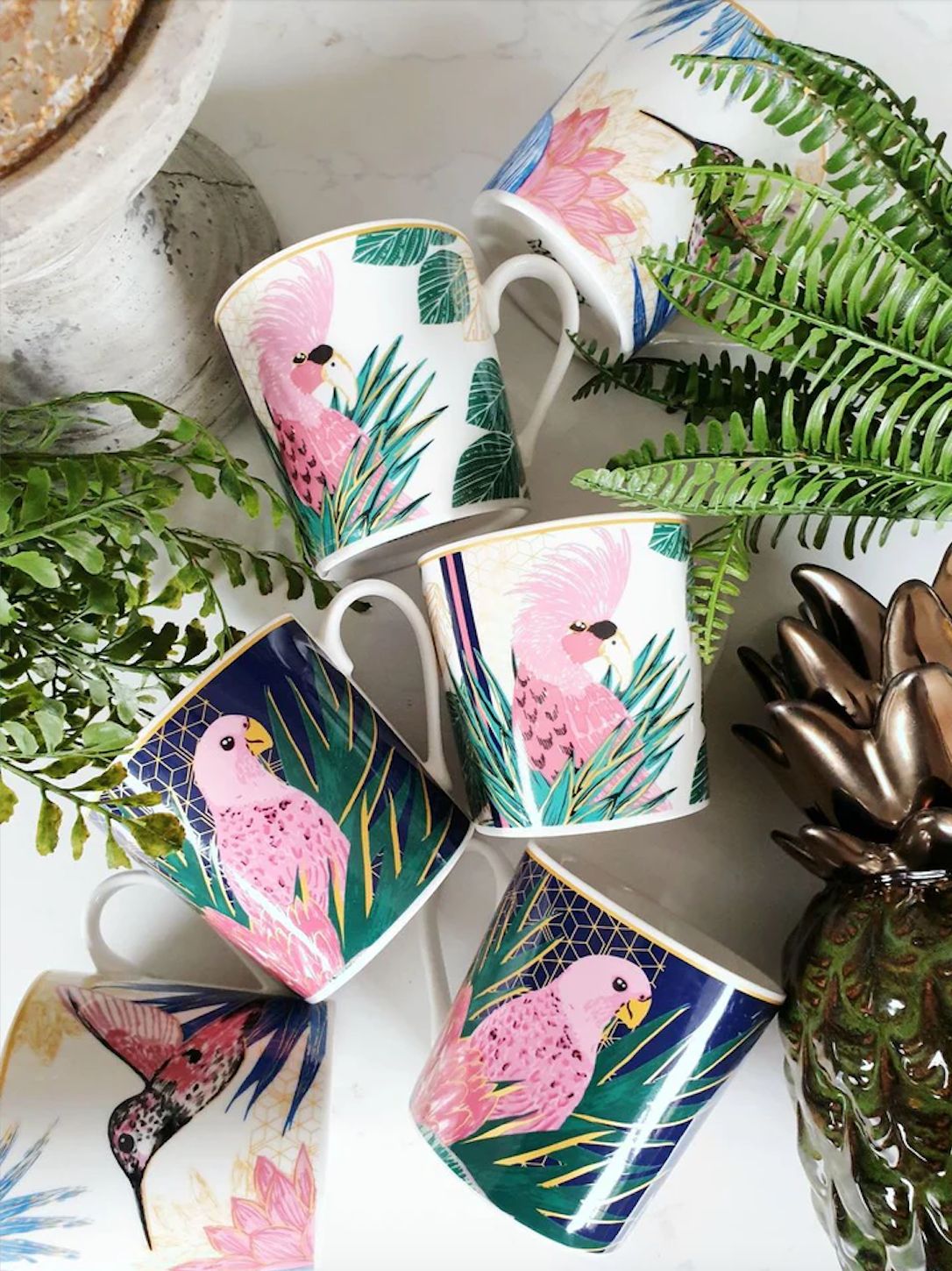 Tropical Cups S/6