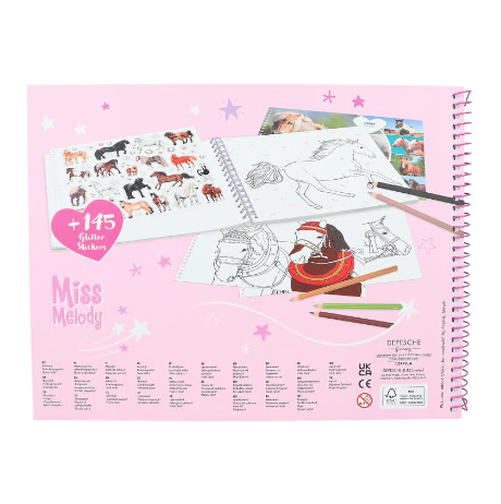 Miss Melody Horse Colouring Book