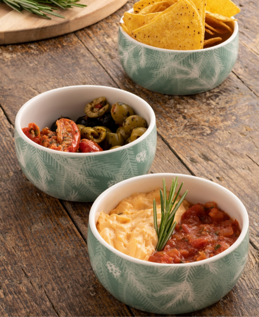 WINTER SPRUCE SNACK BOWL SET