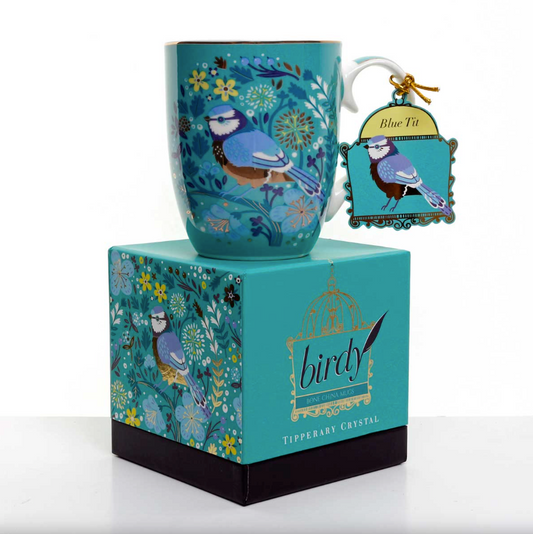 Single Birdy Mug - Blue Tit