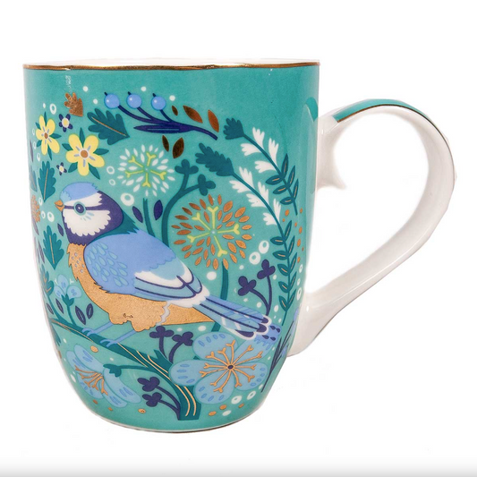 Single Birdy Mug - Blue Tit