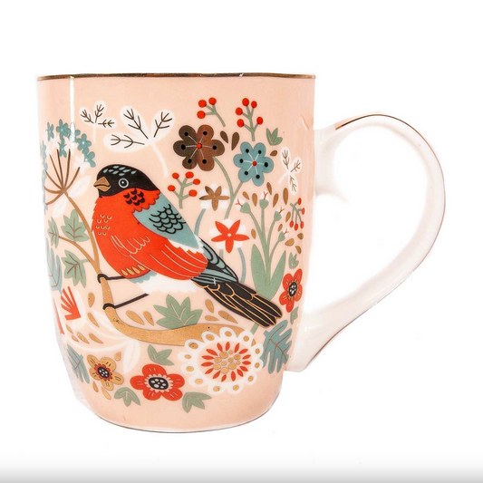 Single Birdy Mug - Bullfinch