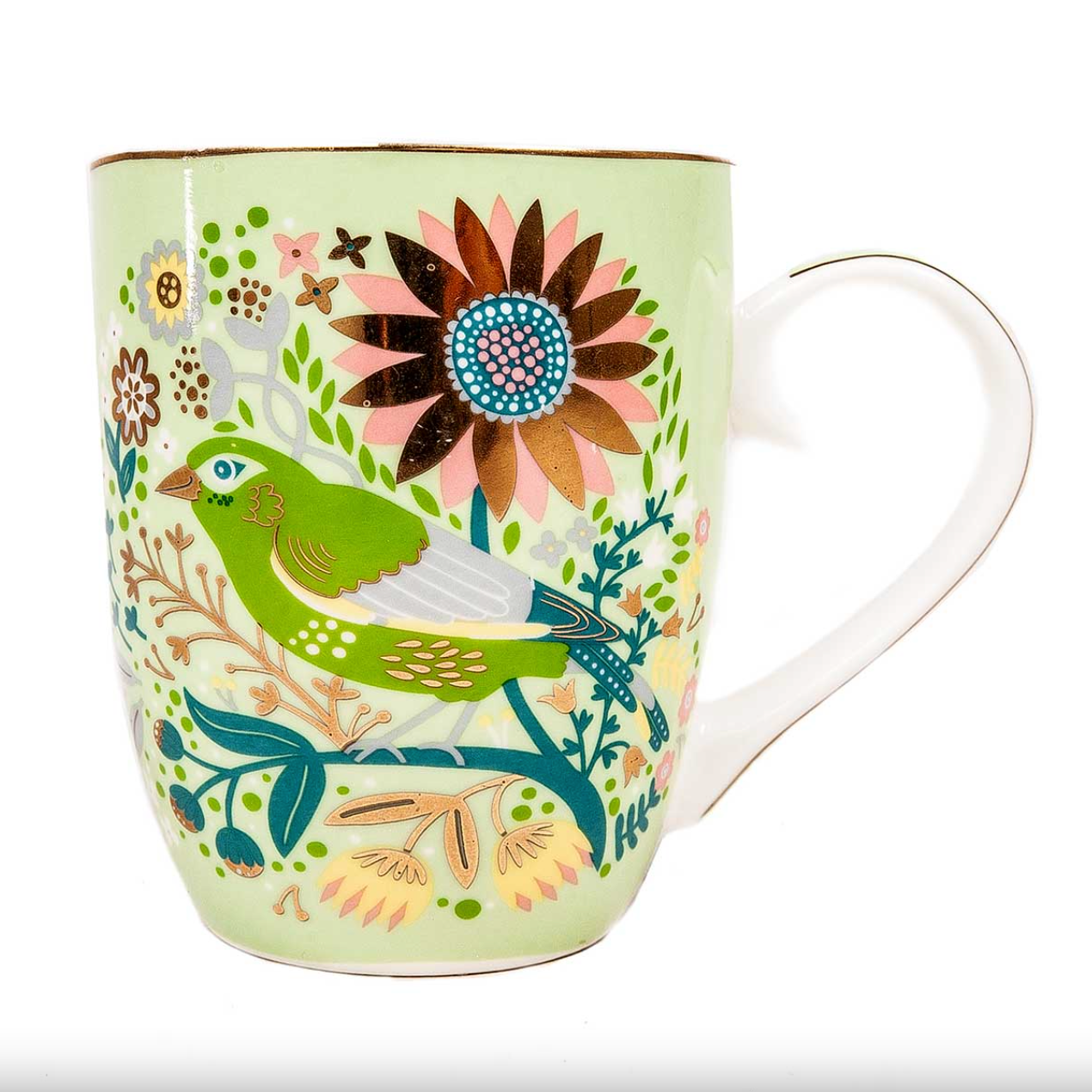 Single Birdy Mug - Greenfinch