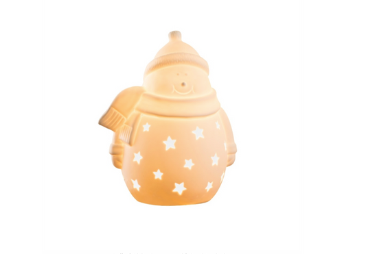 Snowman with Scarf Luminaire