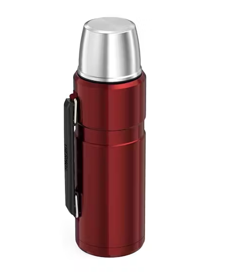THERMOS STAINLESS STEAL KING FLASK 1.2L RED