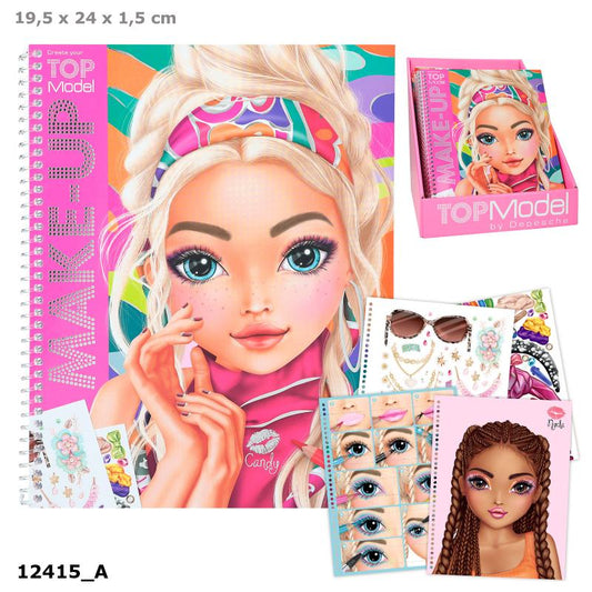 TOPModel Make-Up Colouring Book