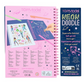 TOPModel Neon Doodle Book With Neon Pen Set